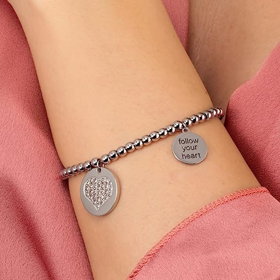 La Petite Story Damenarmband, Kollektion Love, aus Stahl, Stein - LPS05ASD10