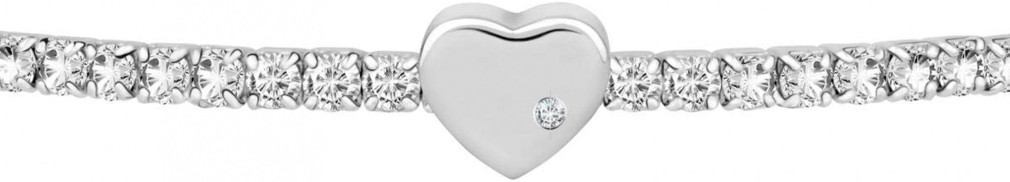 La Petite Story dracciale da donna, collezione lux bangles, in ottone, cristalli - LPS05AQC01