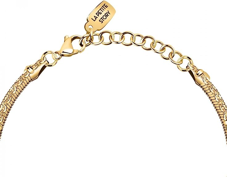 La Petite Story friendship bracciale donna in acciaio, cristalli - LPS05ARR86