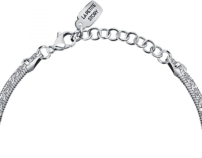 La Petite Story friendship bracciale donna in acciaio, cristalli - LPS05ARR87