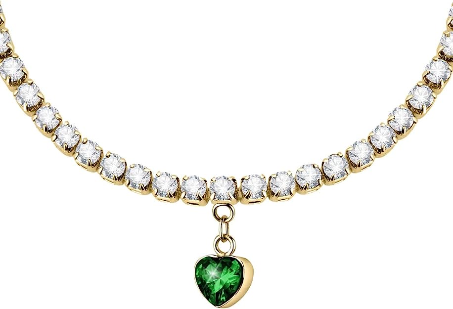 La Petite Story Love Damenarmband aus Edelstahl, Kristalle im Tennis-Stil – LPS05ASD28