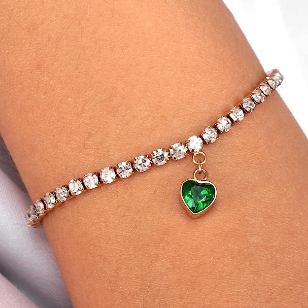 La Petite Story Love Damenarmband aus Edelstahl, Kristalle im Tennis-Stil – LPS05ASD28