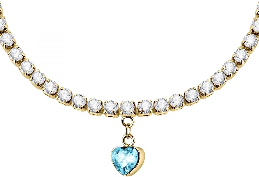 La Petite Story Love Damenarmband aus Edelstahl, Kristalle im Tennis-Stil – LPS05ASD29