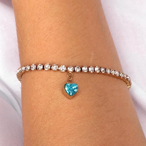 La Petite Story Love Damenarmband aus Edelstahl, Kristalle im Tennis-Stil – LPS05ASD29