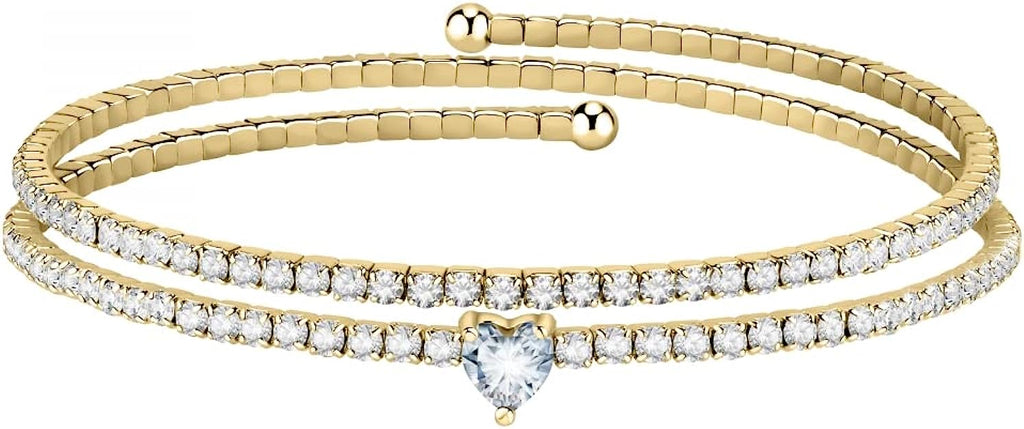 La Petite Story love bracciale donna in ottone, cristalli - LPS05ASD24