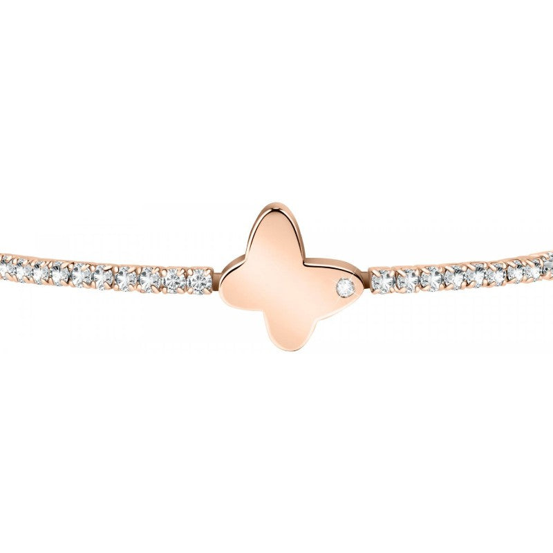 Le Petite Story donna bracciale myself con farfalla rosè lps05ase06