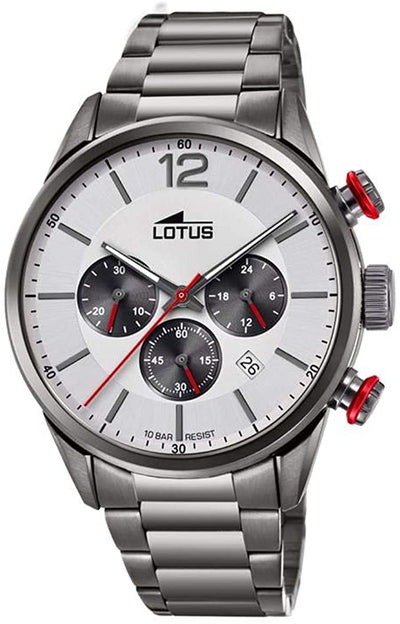 Lotus Orologio Cronografo Quarzo Uomo con Cinturino in Acciaio Inox 18686/1