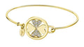 Lotus style millennial bracciale donna in acciaio dorato quadrifoglio ls2119-2/1