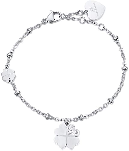 Luca Barra Bracciale Donna Gioielli Trendy quadrifoglio cod. BK1984