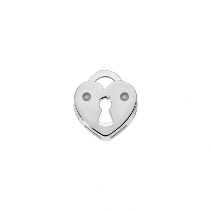 Lucchetto dell’amore forma cuore in oro bianco Donnaoro Elements DCHF9607