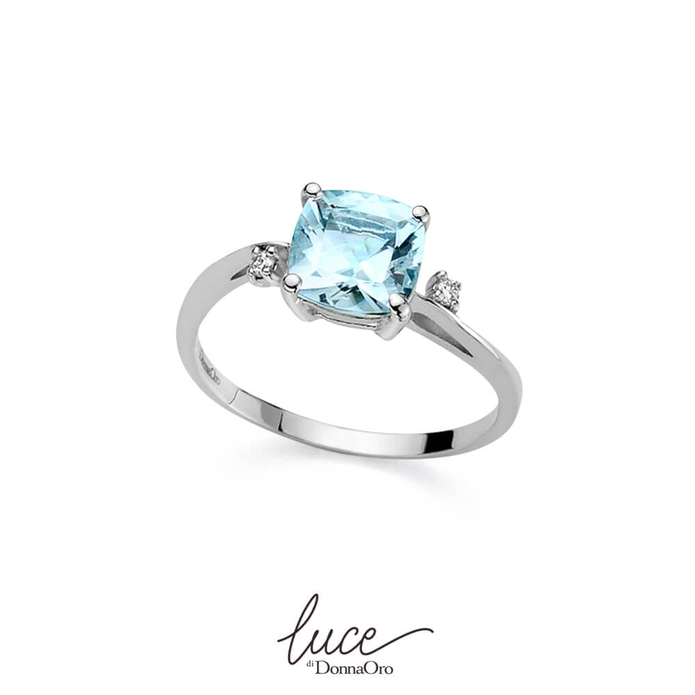 Damenring Aquamarin in Gold dhaa7190.003 Donnaoro