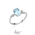 Anello Donnaoro in oro e acquamarina  dhaa7191.003