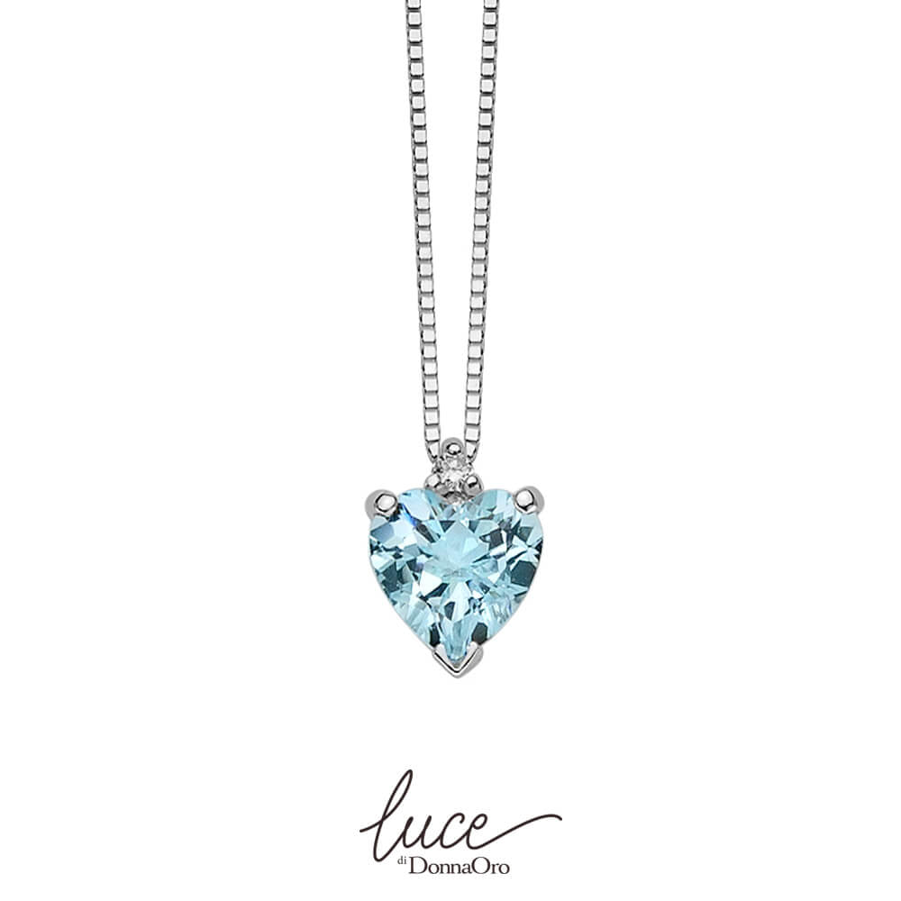 Halskette Herz Aquamarin Donnaoro dhpa7183.002