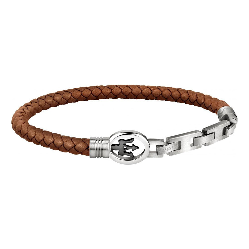 Maserati Bracciale da uomo, Collezione Jewels, in Acciaio, Poliuretano - JM320ASS03