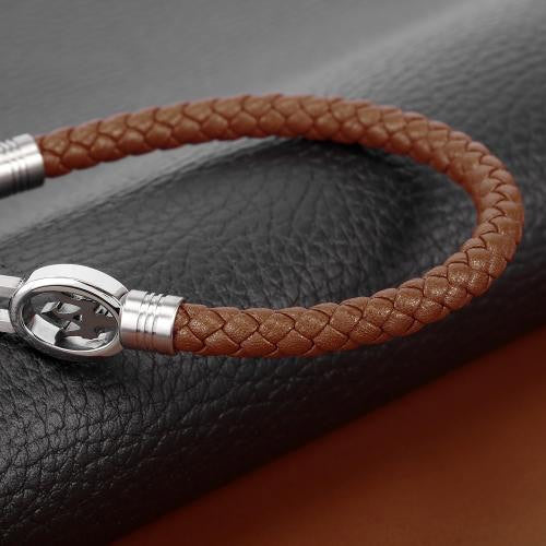 Maserati Bracciale da uomo, Collezione Jewels, in Acciaio, Poliuretano - JM320ASS03