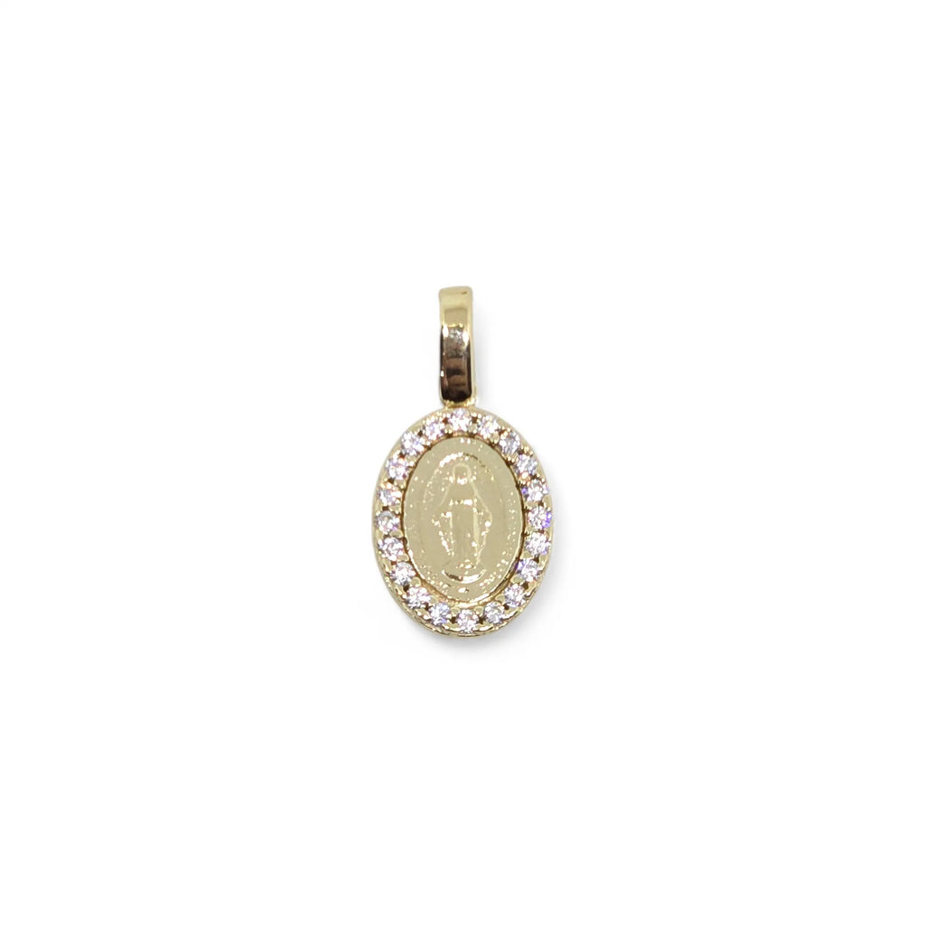 Medaglia Madonna miracolosa in oro giallo 9 carati