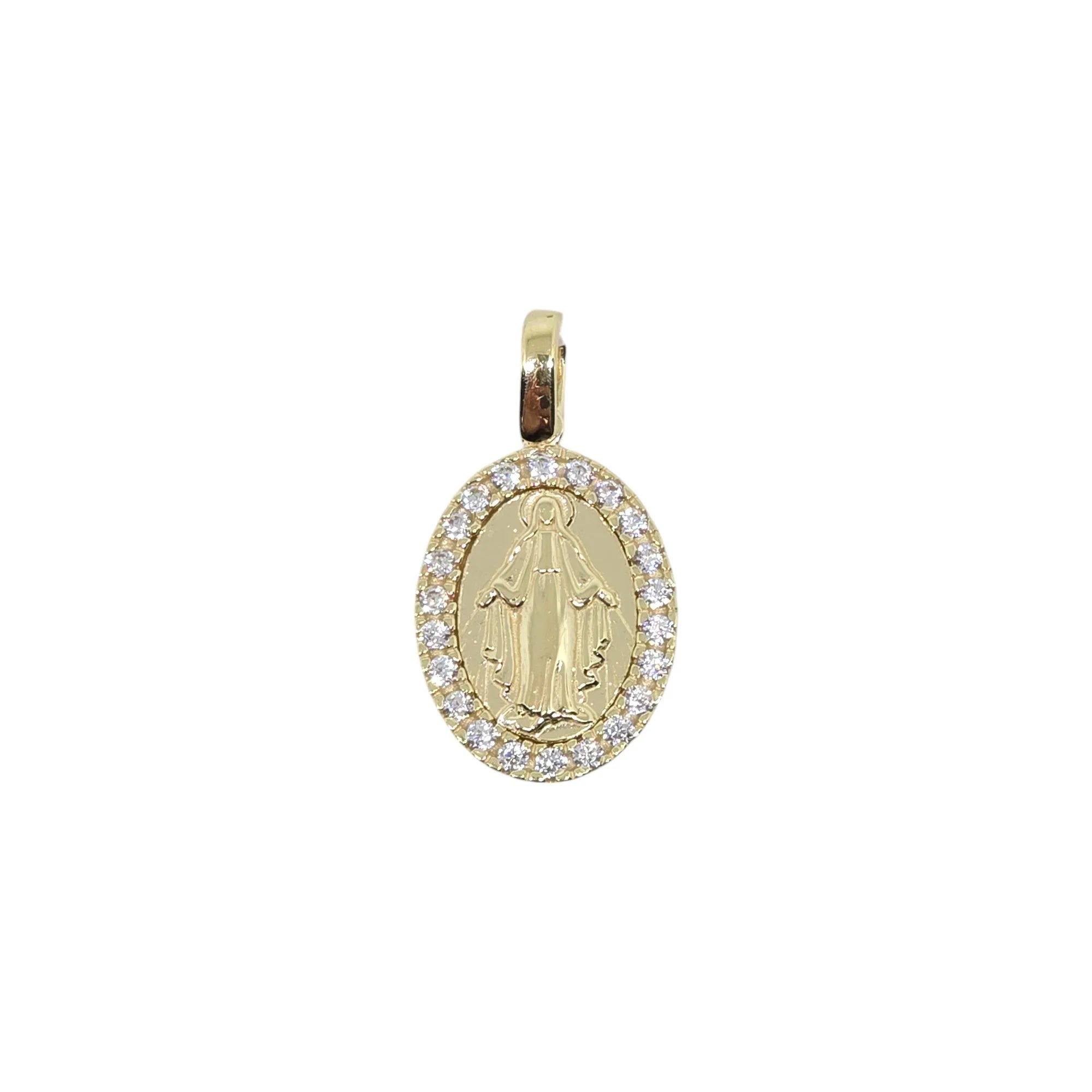 Medaglia Madonna miracolosa in oro giallo 9 carati