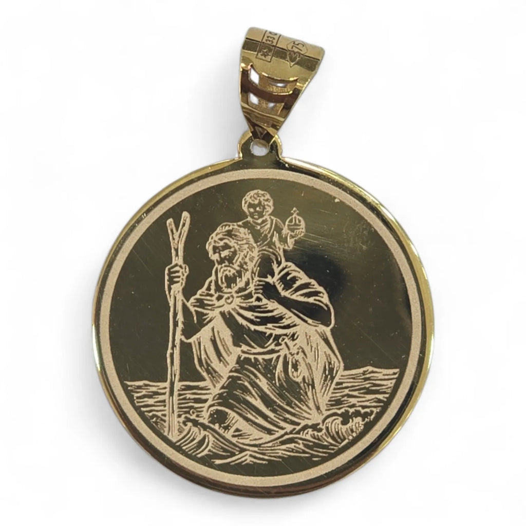 Medaglia San Cristoforo in Oro 9 Carati