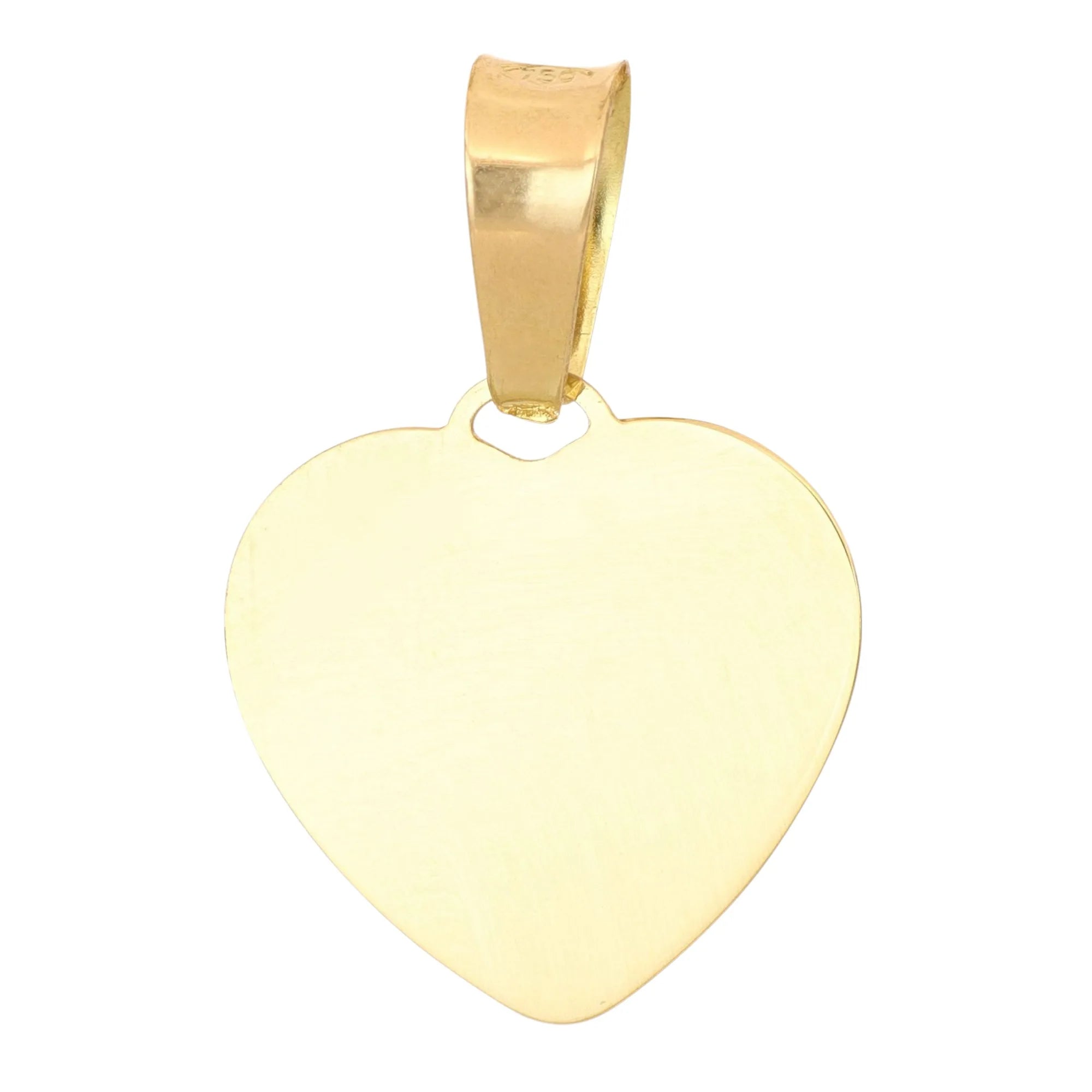 Medaglia cuore in oro giallo 18kt personalizzabile