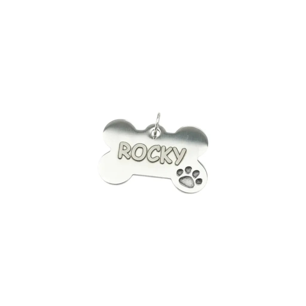 Medaglietta in Argento 925 Personalizzata per Cane e Gatto