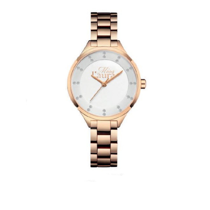 Miss Laura Damenarmbanduhr Roségold mlwopa525