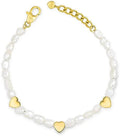 Ops Objects bracciale da donna collezione Lizzy con perle naturali personalizzato con cuore Ops OPSBR-806
