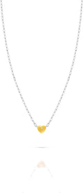 Ops Objects collana da donna collezione metal head con pendente cuore dorato opscl-779