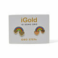 Orecchini Arcobaleno con Cuori in Oro 9kt 375 per Bambina