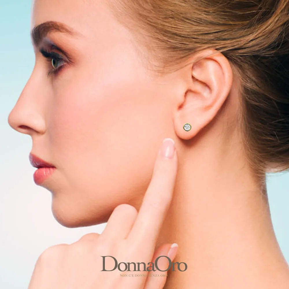 Damen-Ohrstecker Donnaoro aus Gold und Diamanten dhol7384.004