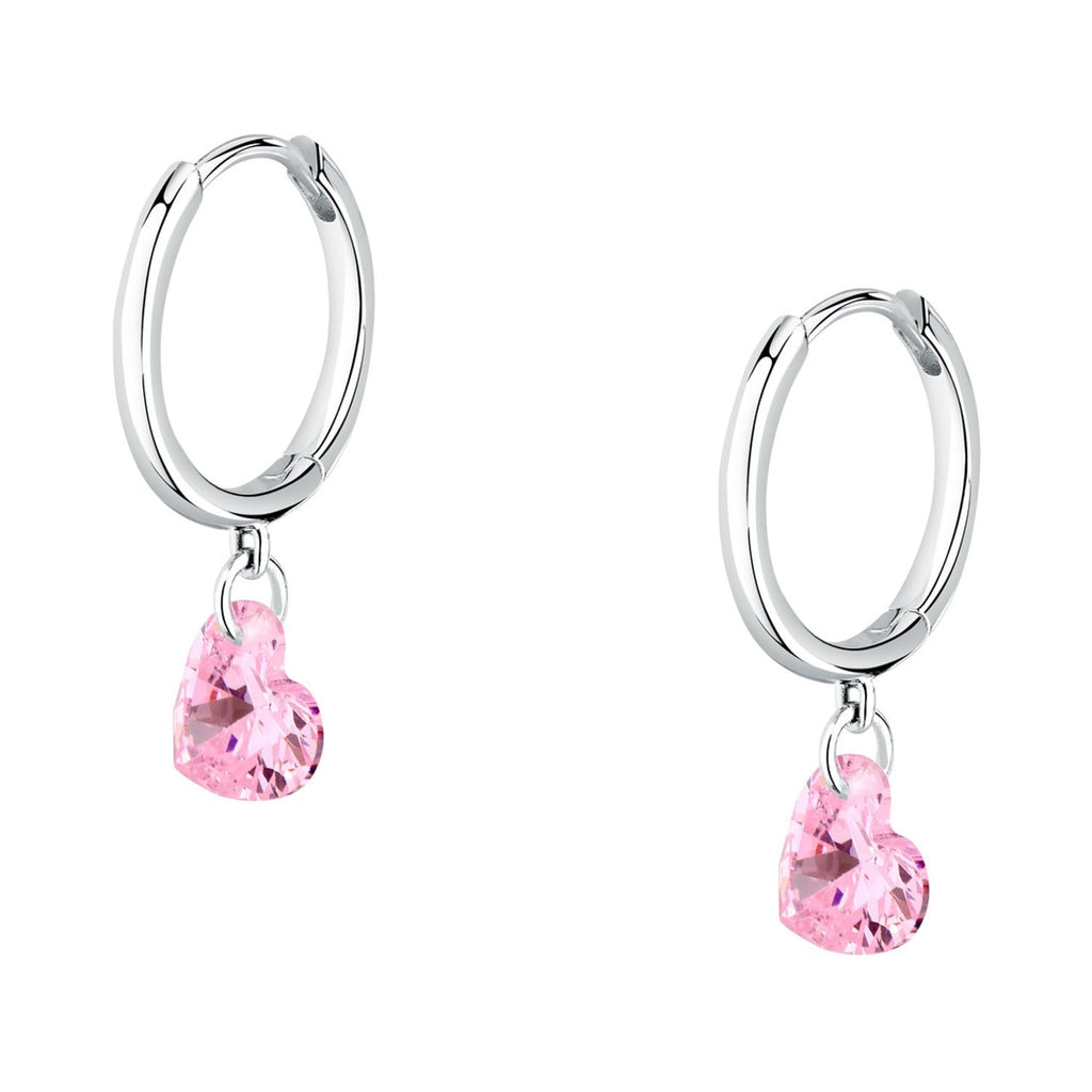 Orecchini Le petite story in argento donna con cuore pendente lps01awv10