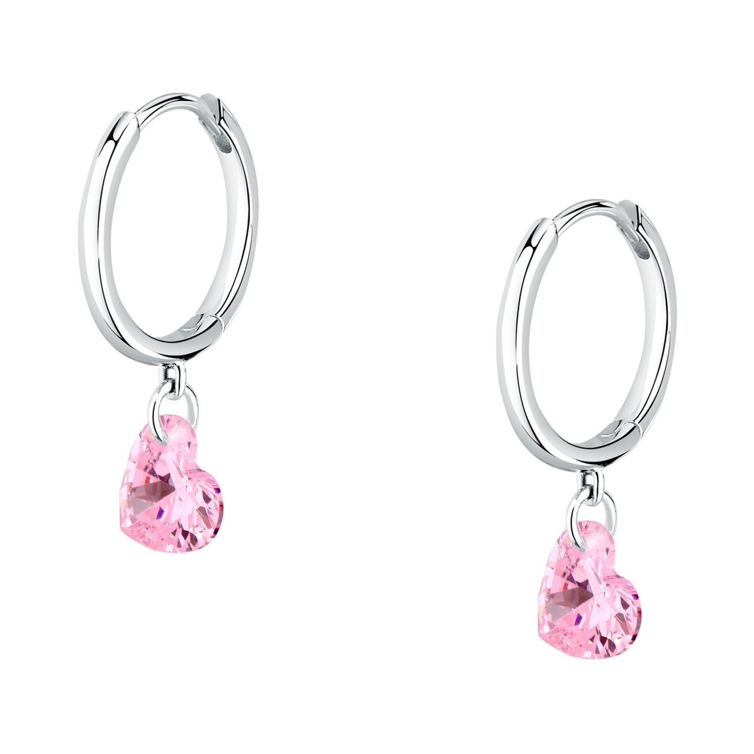 Orecchini Le petite story in argento donna con cuore pendente lps01awv10