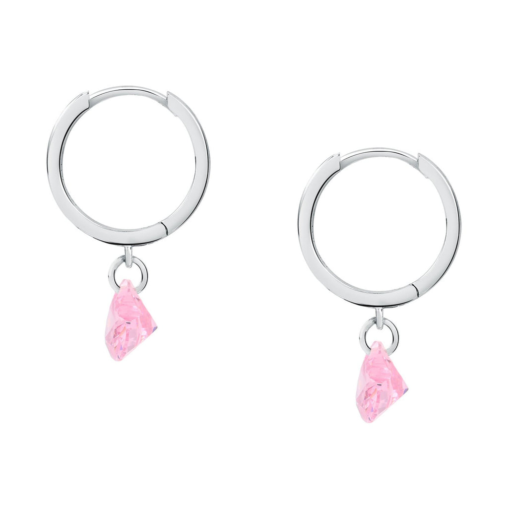 Orecchini Le petite story in argento donna con cuore pendente lps01awv10