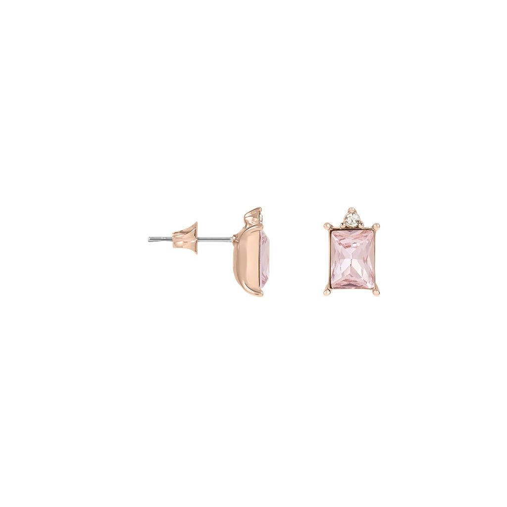 Orecchini Lobo Punto Luce violet ottone rosa cristallo Stroili donna 1685978