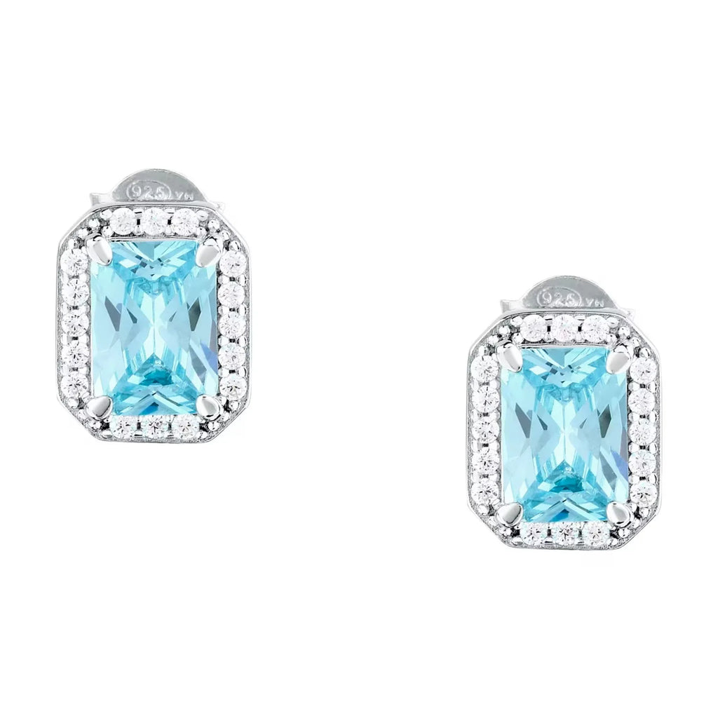 Orecchini Morellato in argento con pietra azzurra