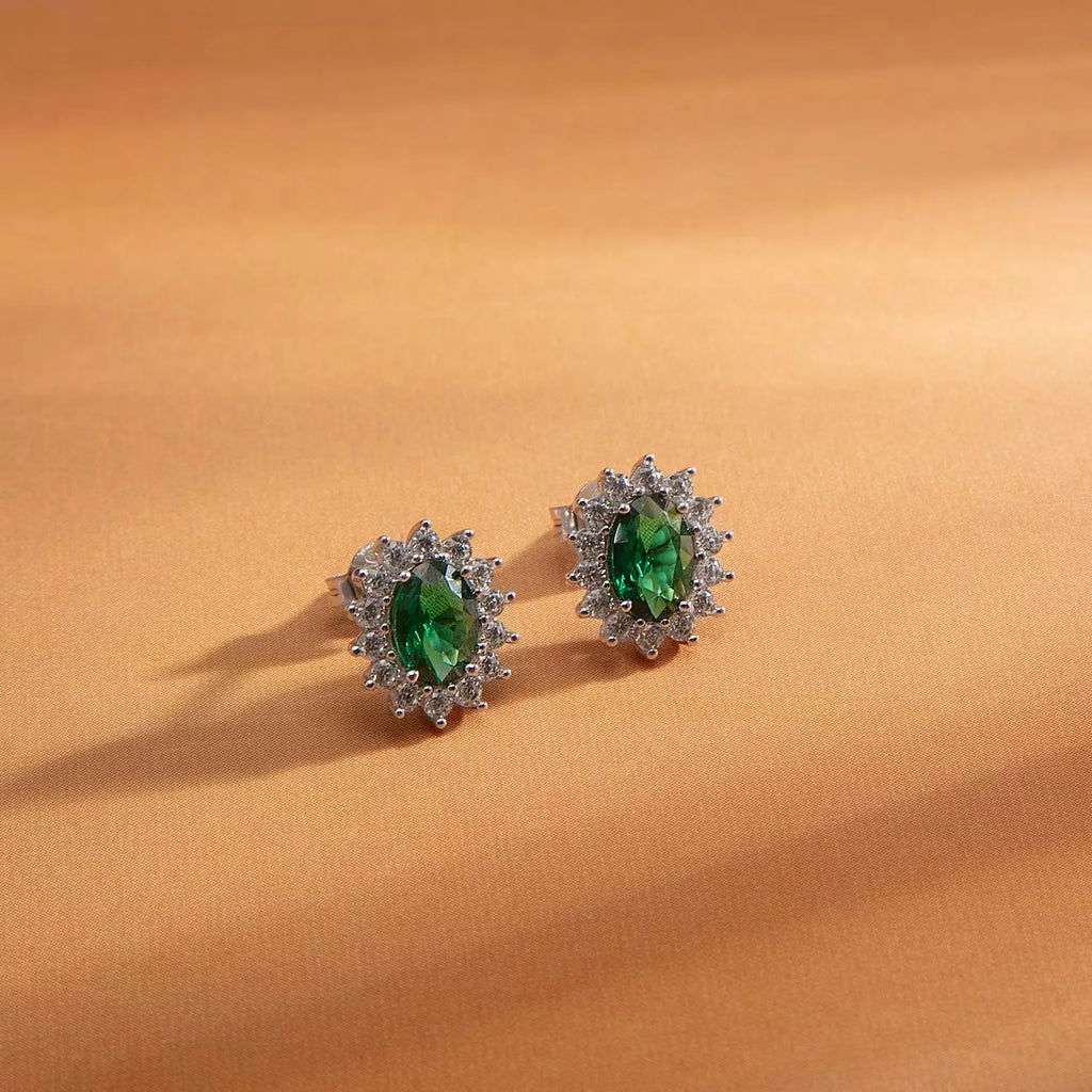 Orecchini Morellato in argento con pietra verde SAIW286