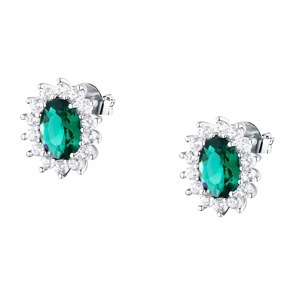 Orecchini Morellato in argento con pietra verde SAIW286