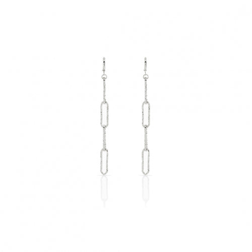 Orecchini Paper Clip in bronzo argentato Unoaerre donna 1651