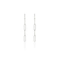 Orecchini Paper Clip in bronzo argentato Unoaerre donna 1651