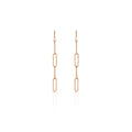 Orecchini Paper Clip in bronzo dorato rosa Unoaerre 1652