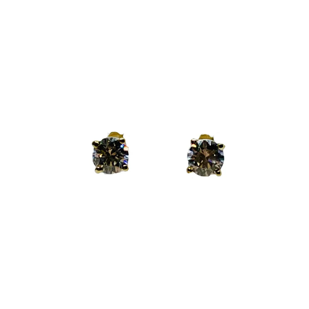Orecchini Punto Luce in Oro giallo 9 Kt con Zirconi Igold