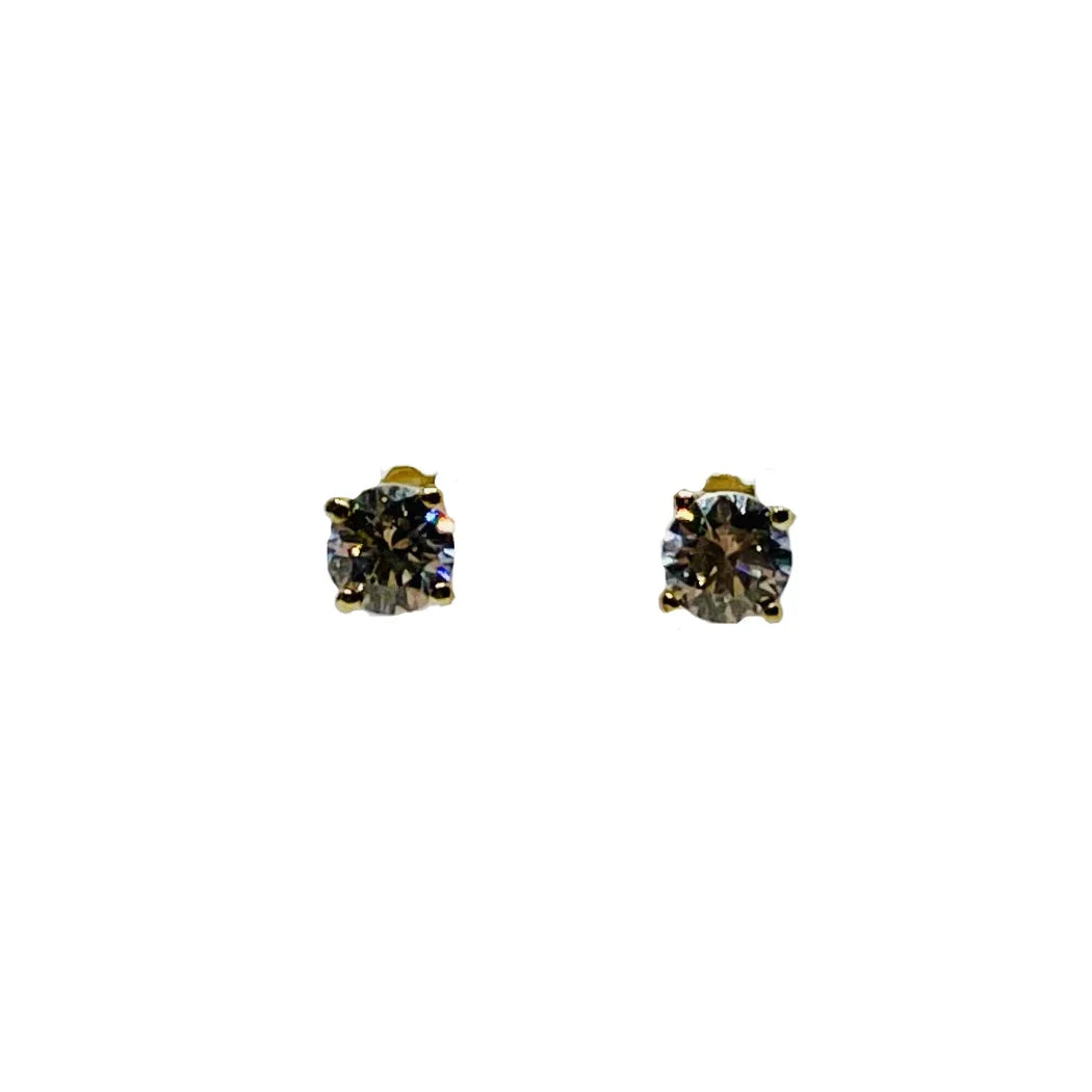 Orecchini Punto Luce in Oro giallo 9 Kt con Zirconi Igold