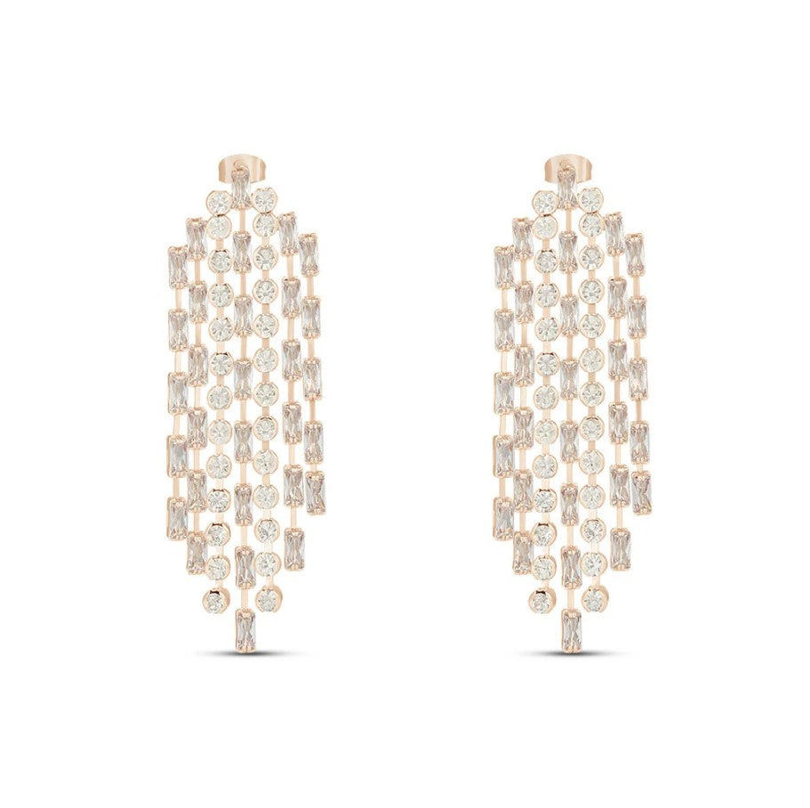 Orecchini Stroili donna pendenti romatic shine in metallo rosato e cristalli 1683809