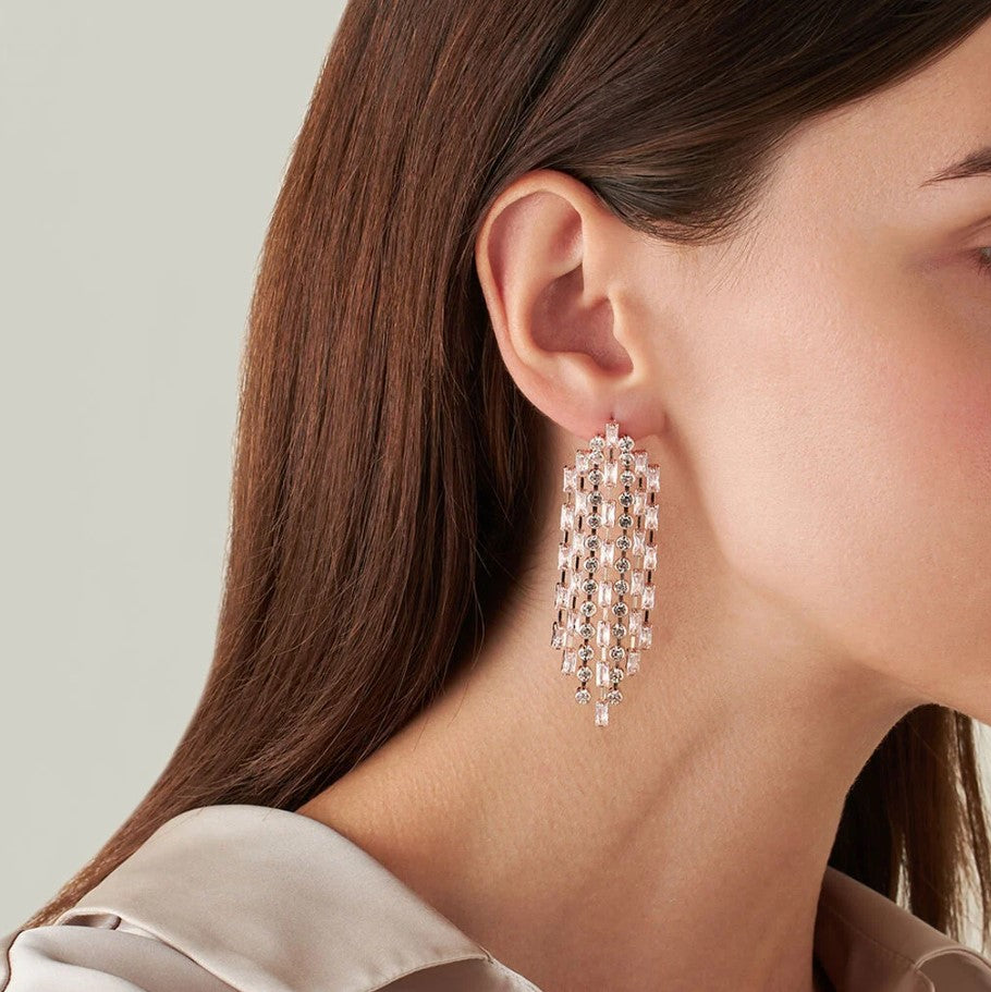 Orecchini Stroili donna pendenti romatic shine in metallo rosato e cristalli 1683809