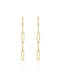 Orecchini Unoaerre Paper Clip in bronzo dorato 1650
