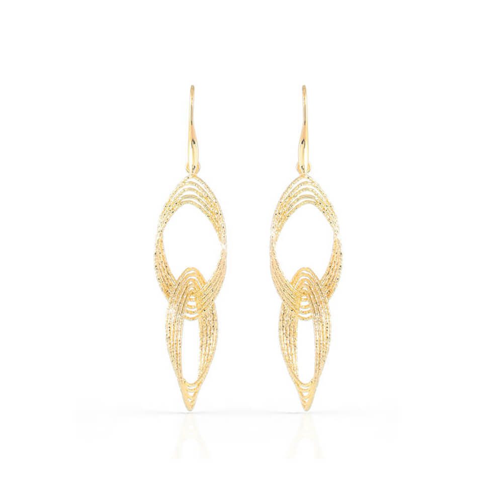 Orecchini Unoaerre a Campanella in Bronzo di Forma Ovale – Bronze – 1309