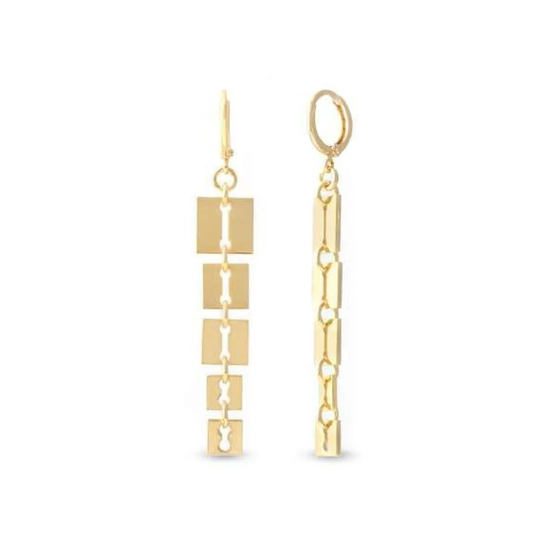 Orecchini Unoaerre donna pendenti in bronzo dorato 2618