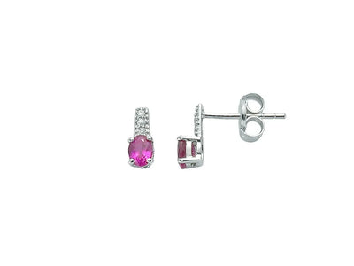 Orecchini Yukiko con rubino e diamanti ERD2109YV2X