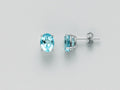 Orecchini Yukiko oro bianco 9 Kt con gemma del cielo erd2372yx
