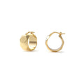 Orecchini a cerchio donna Unoaerre in bronzo dorato 2602