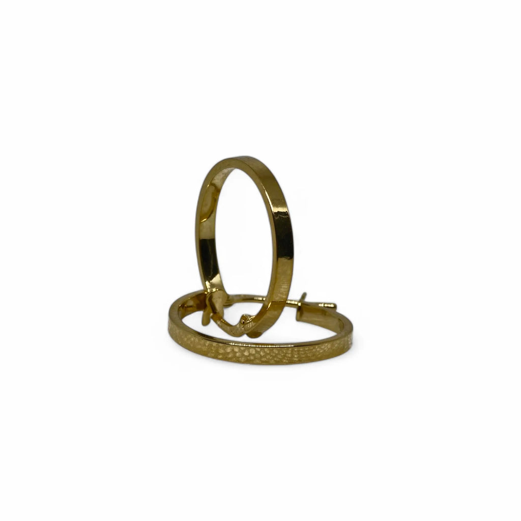 Orecchini a cerchio donna in oro giallo 9 kt